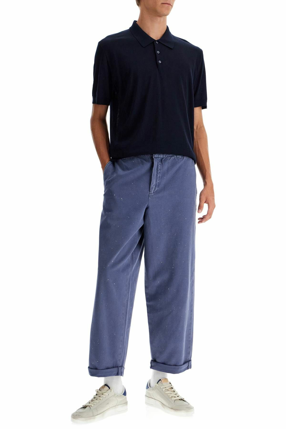 【関税&送料込】Golden Goose Deluxe Brand Trousers Golden Goose Deluxe Brand Ivory Pants With Elastic Waist In