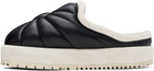 PDF Black Sole Uranus Leather Slippers