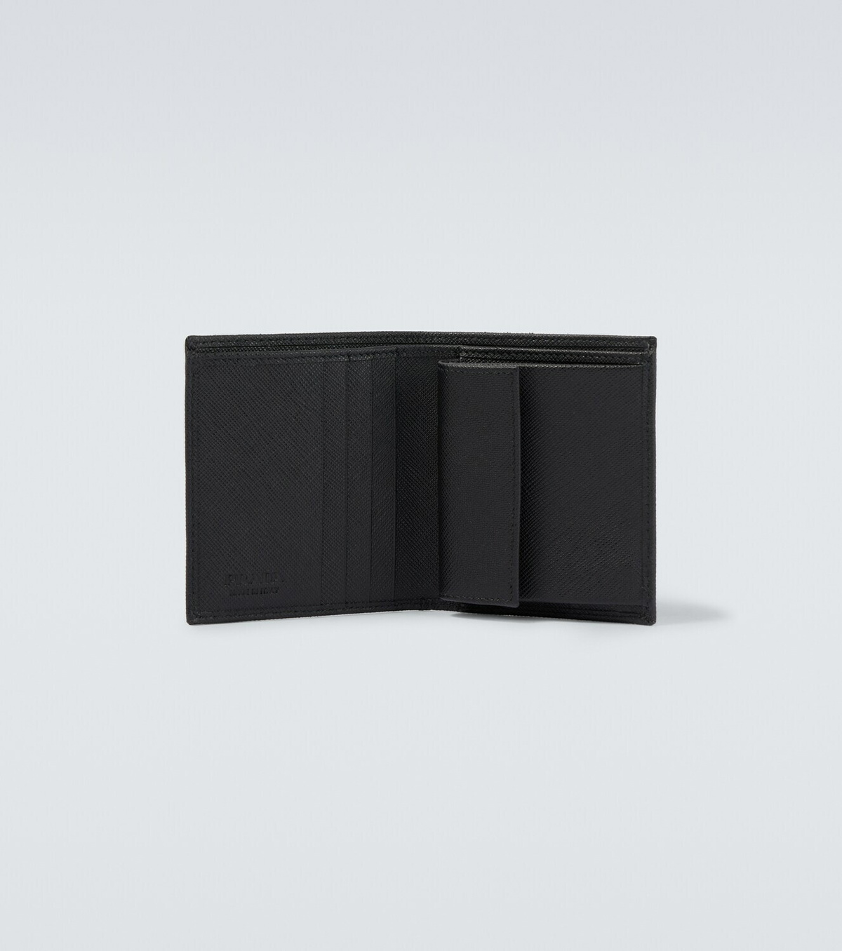 Prada Logo Saffiano leather wallet