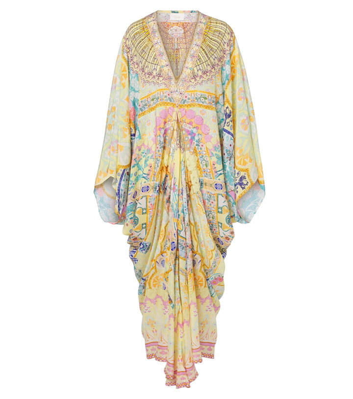Photo: Camilla Floral embellished draped silk kaftan