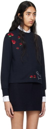 Thom Browne Navy Hector & Rose Sweatshirt