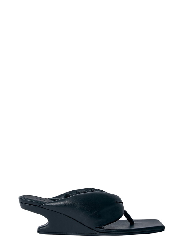 Photo: Rick Owens Leather Thong Wedge Sandals