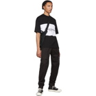 mastermind WORLD Black and White Boxy Colorblocked T-Shirt