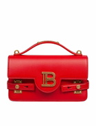Balmain B-buzz Red Leather Handbag