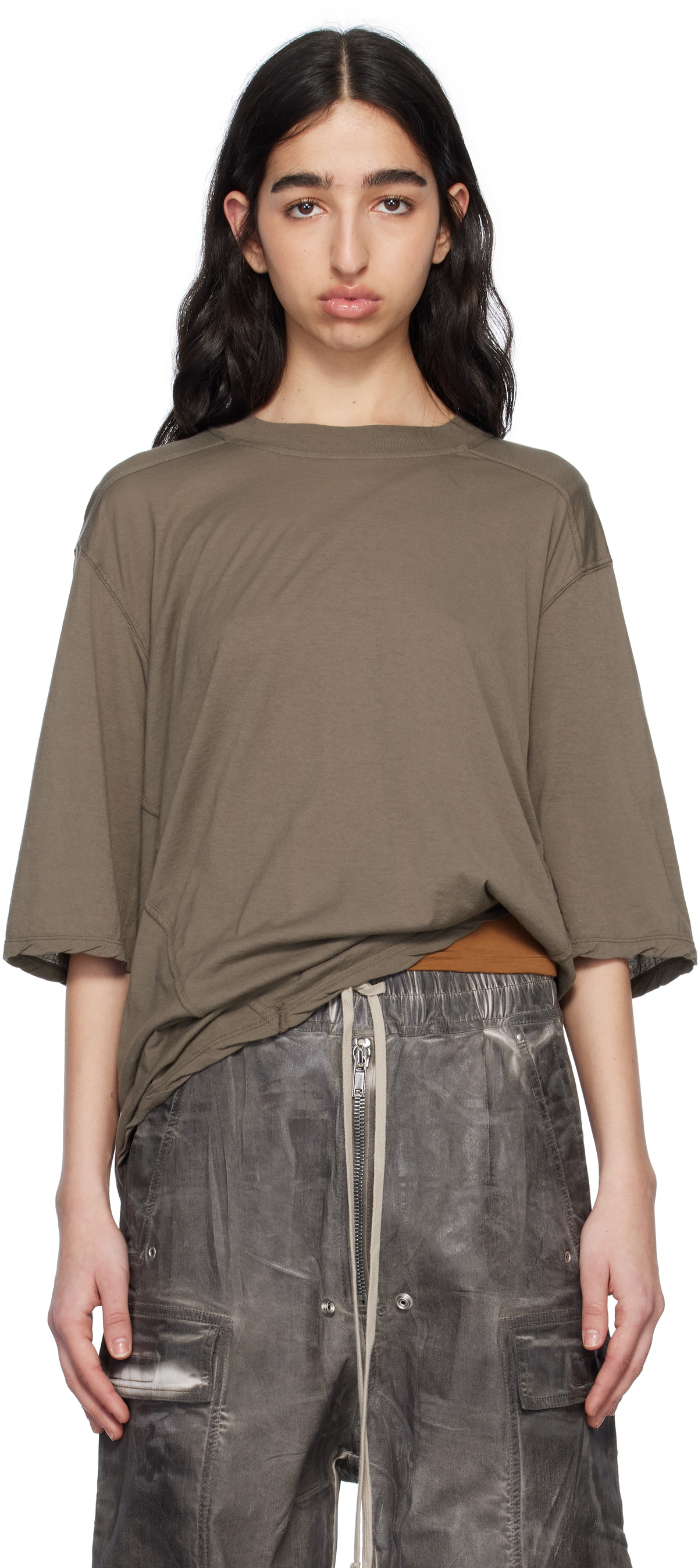 Rick Owens DRKSHDW Women's Walrus T-Shirt in Black Rick