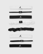 Jordan ELASTIC SPORT MIXED WIDTH HAIR TIES 8 PK White Womens Sports Equipment