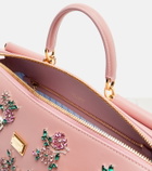 Dolce&Gabbana Vittoria Large embellished leather tote bag