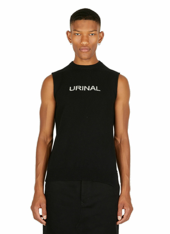 Photo: Urinal Knitted Tank in Black