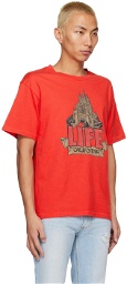 ERL Red 'Life' T-Shirt
