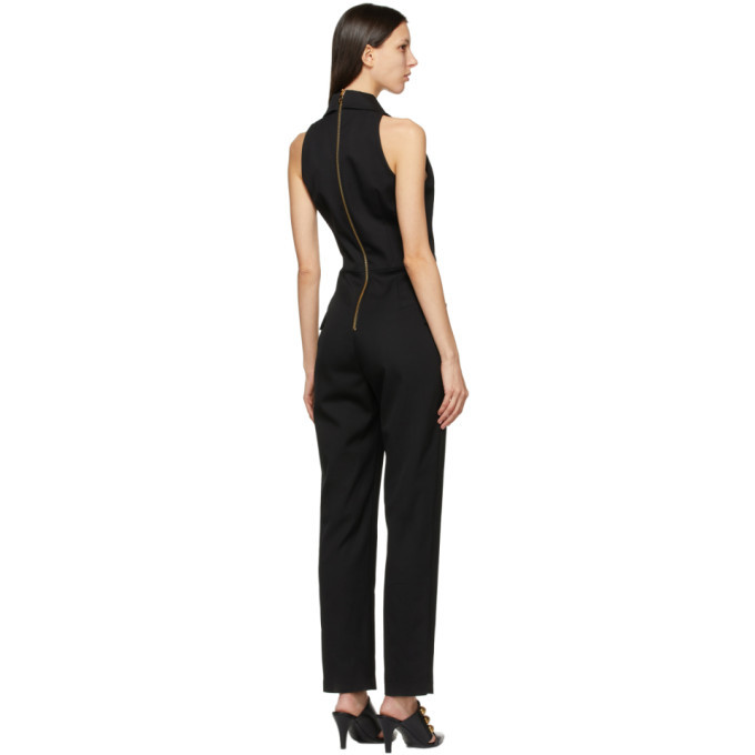 Balmain Black Wool 6-Button Jumpsuit Balmain