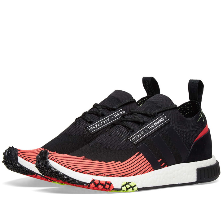 Photo: Adidas NMD Racer PK Core Black & Shock Red