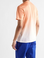 THEORY - Essential Dip-Dyed Pima Cotton-Jersey T-Shirt - Orange
