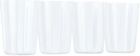 The Conran Shop White Nova Stripe Tumbler Set, 4 pcs