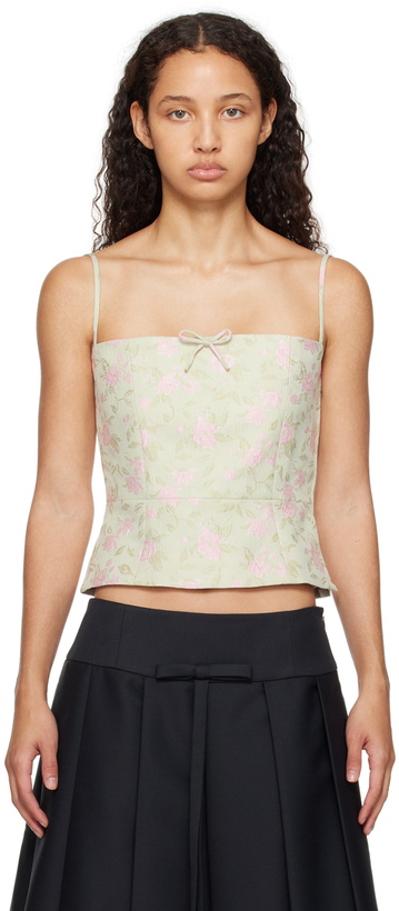 Photo: Sandy Liang Green Hunter Tank Top
