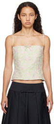 Sandy Liang Green Hunter Tank Top