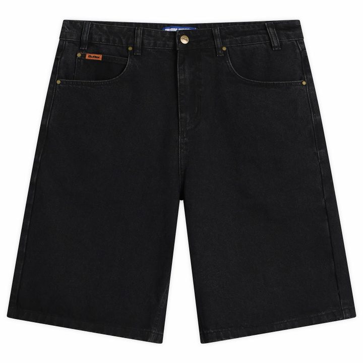Photo: Butter Goods Men's Baggy Denim Shorts in Flat Black