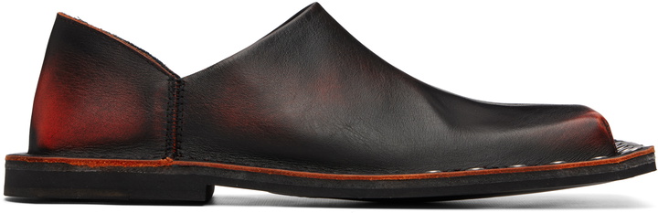 Photo: CAMPERLAB Black & Orange Menosmal Loafers
