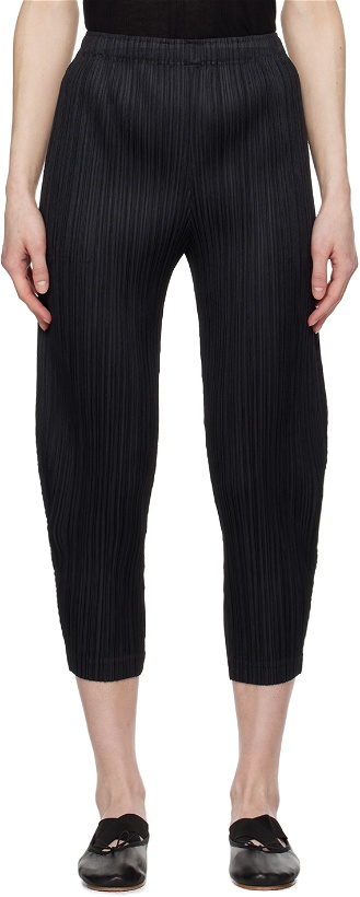 Photo: PLEATS PLEASE ISSEY MIYAKE Black Thicker Bottoms 2 Trousers