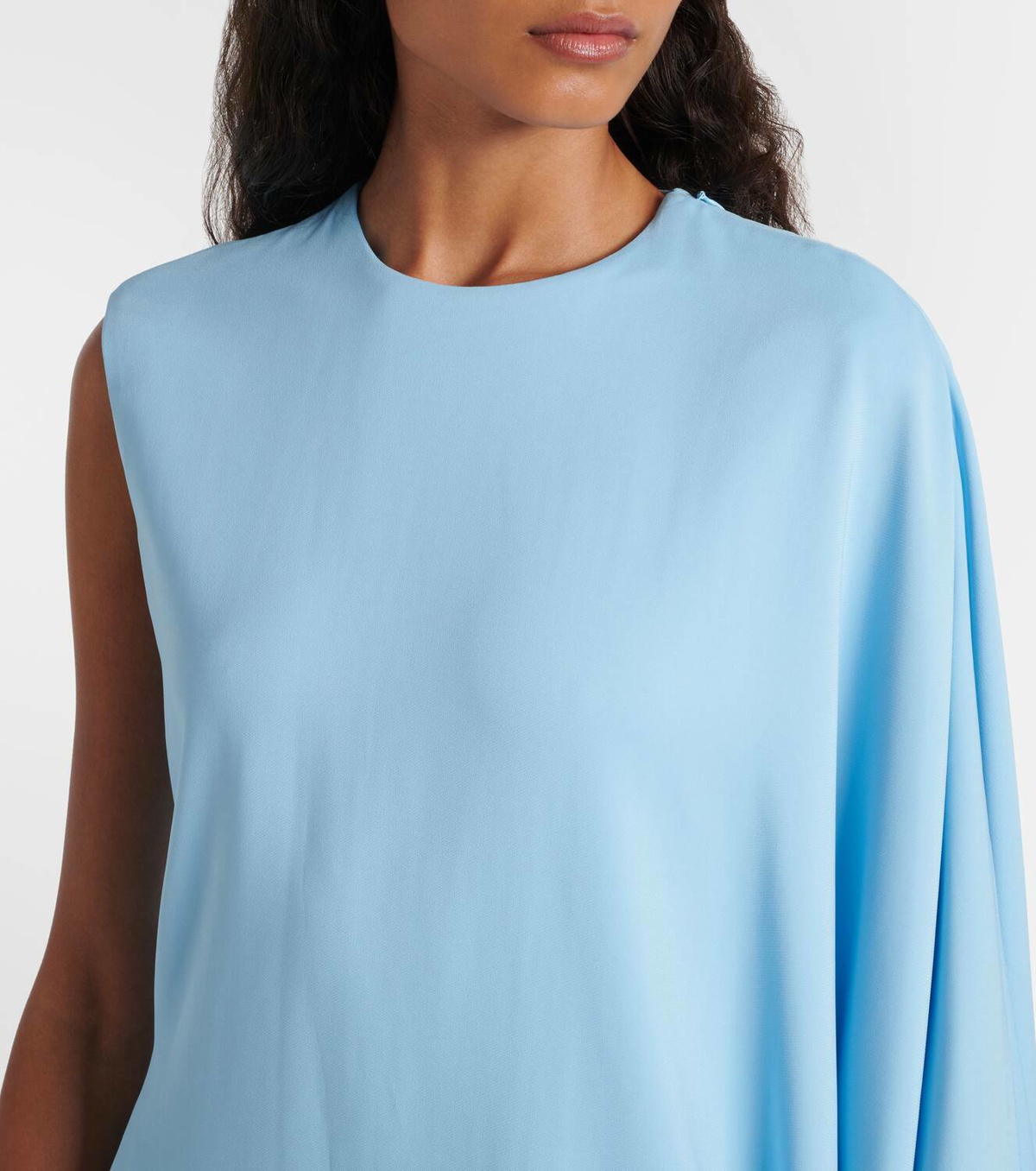 Alaïa Asymmetric draped minidress ALAÏA