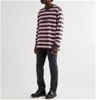 Noon Goons - Jalama Logo-Embroidered Striped Cotton-Jersey T-Shirt - Pink
