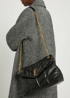 Saint Laurent Lou Puffer Medium Leather Shoulder bag - Black - One Size