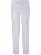 TOM FORD - Straight-Leg Silk, Wool and Mohair-Blend Suit Trousers - Purple