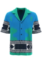Alanui Jacquard Cotton Short Sleeve Icon Shirt
