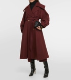 Patou Belted double-breasted wool-blend coat