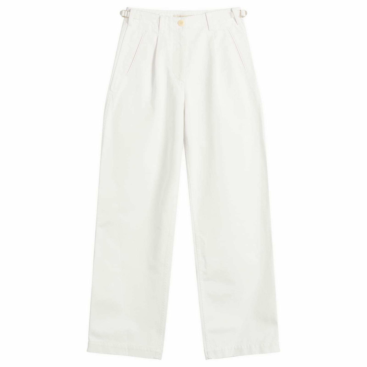 Nothing Written Women's Gato Straight Tuck Pants in White