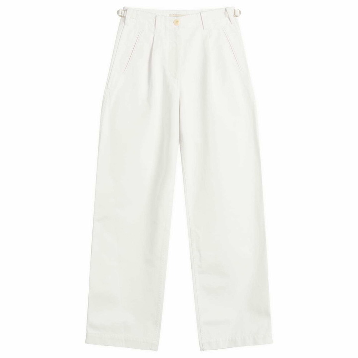 Photo: Nothing Written Women's Gato Straight Tuck Pants in White