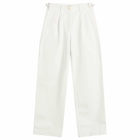 Nothing Written Women's Gato Straight Tuck Pants in White