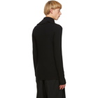 Jil Sander Black Wool Half-Zip Sweater
