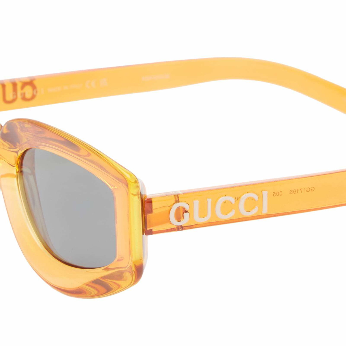 COPY - Authentic Women’s Gucci Orange Sunglasses Oversized sunglasses Gucci Orange in Plastic - 25736054 main image 4