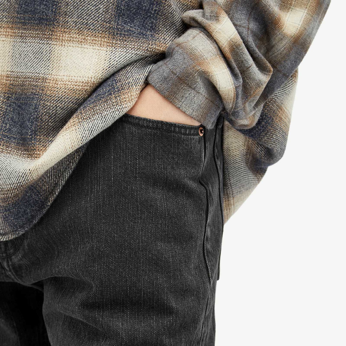 Our Legacy Men's Third Cut Jeans in Real Black Chain Twill
