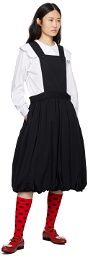 Comme des Garçons Girl Black Overall Midi Dress