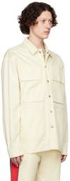 Diesel Off-White Cotton Shirt