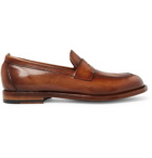 Officine Creative - Ivy Polished-Leather Penny Loafers - Men - Brown