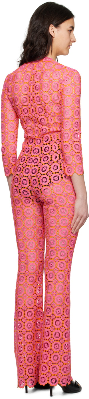 Moschino Pink Plunging Jumpsuit