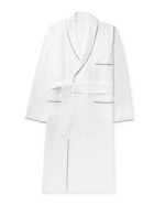 ANDERSON & SHEPPARD - Piped Linen Robe - White