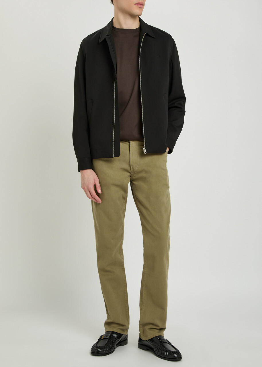 Citizens OF Humanity Elijah Straight-leg Stretch-twill Trousers Beige