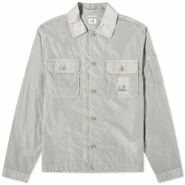 Photo: C.P. Company Men's Chrome-R Pocket Overshirt in Drizzle