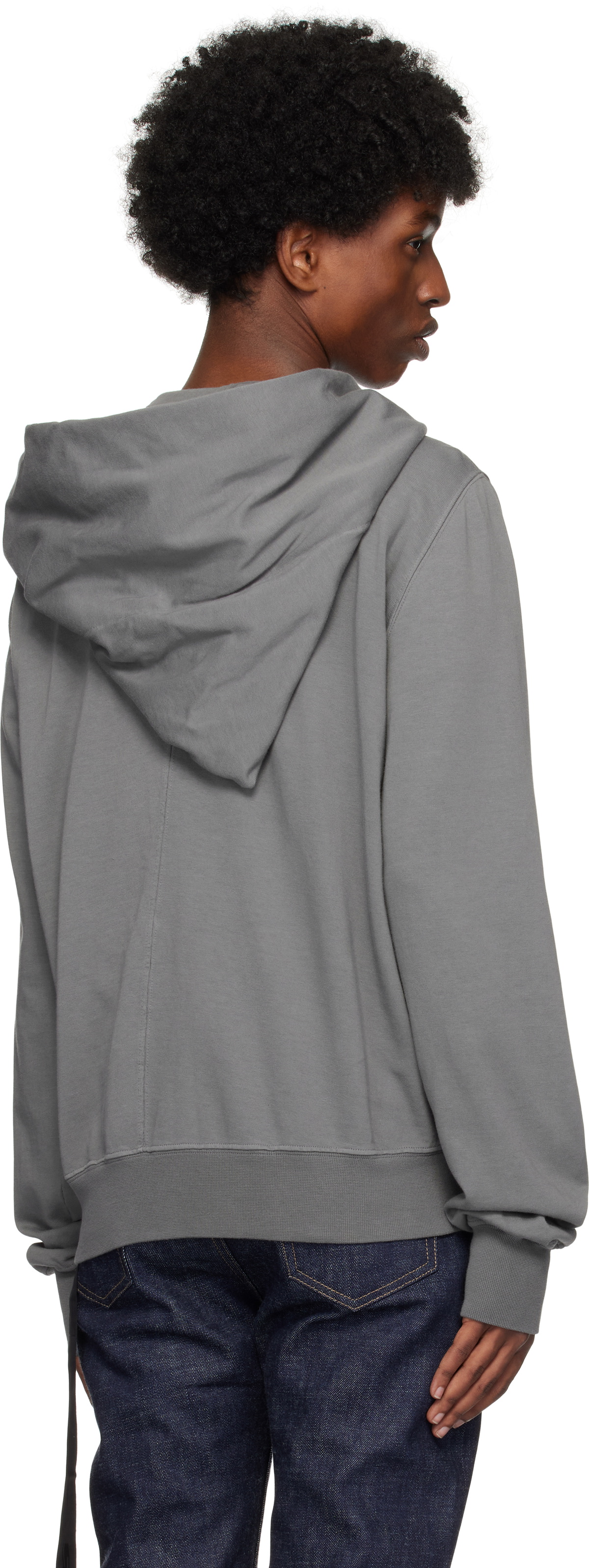 Rick Owens DRKSHDW Gray Porterville Mountain Hoodie Rick