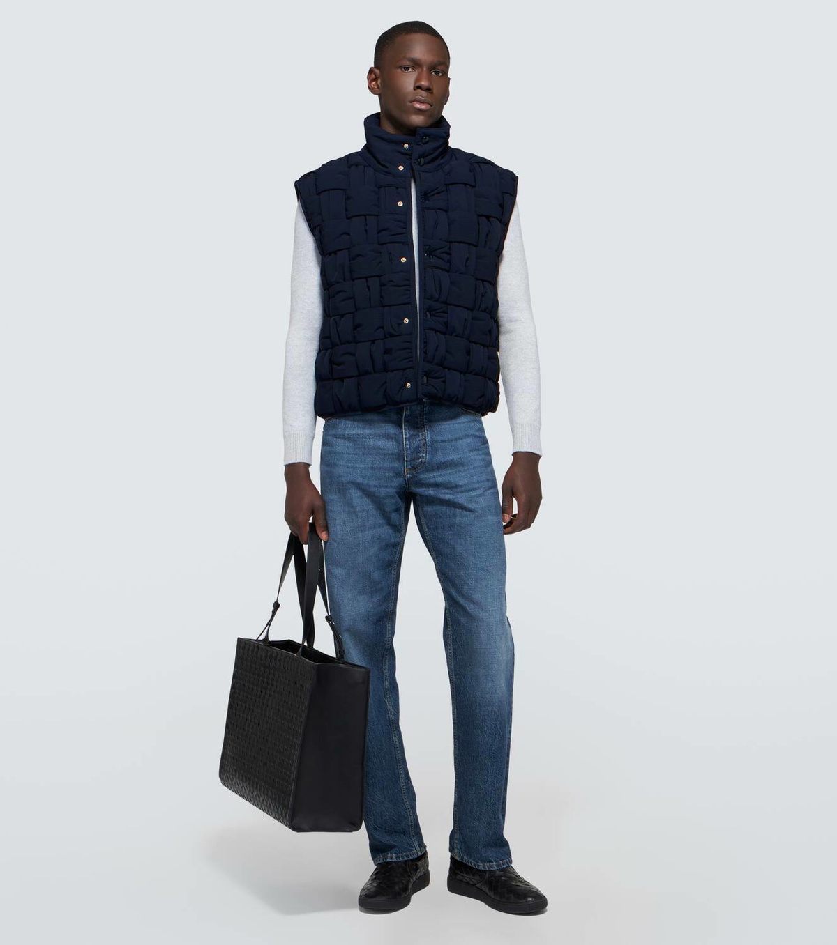Bottega Veneta Intrecciato ripstop vest Bottega Veneta