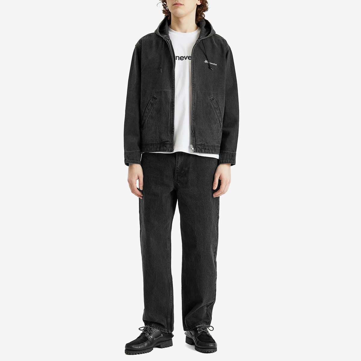 thisisneverthat Men's Washed Carpenter Jacket in Black thisisneverthat