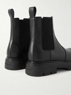 FERRAGAMO - Devis Leather Chelsea Boots - Black