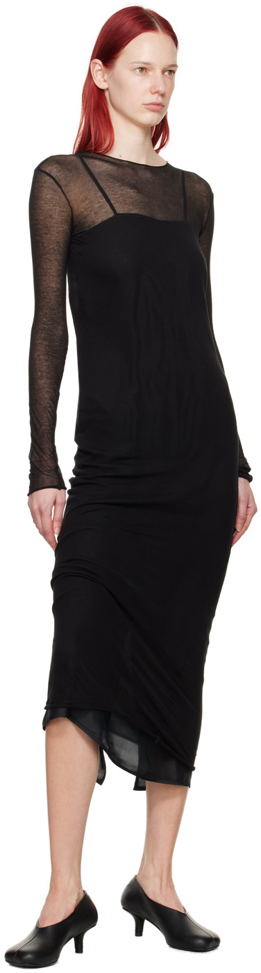 Gabriela Coll Garments SSENSE Exclusive Black No.212 Maxi Dress