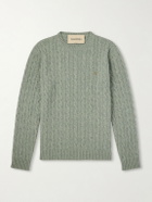 Valentino Garavani - VLogo-Embellished Virgin Wool Sweater - Green