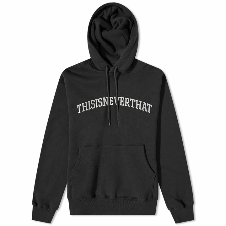 Photo: thisisneverthat Men's Arch-Logo Pop Over Hoody in Black