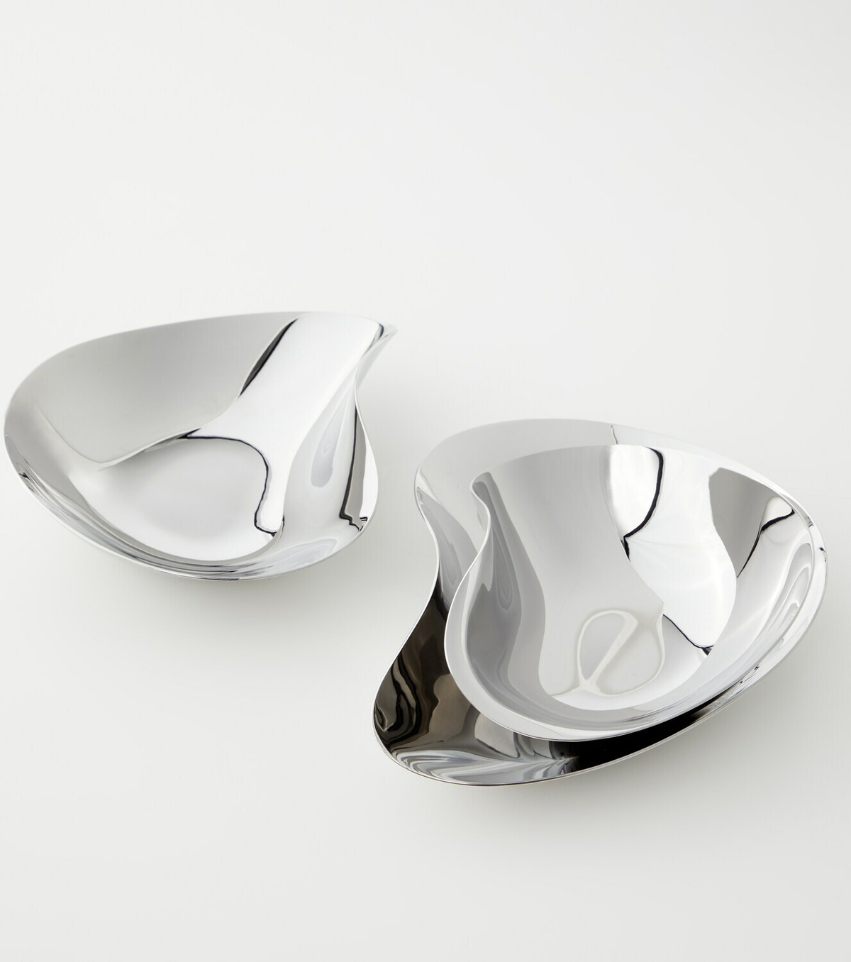 Georg Jensen Indulgence set of 3 stainless steel snack bowls by Helle Damkjær