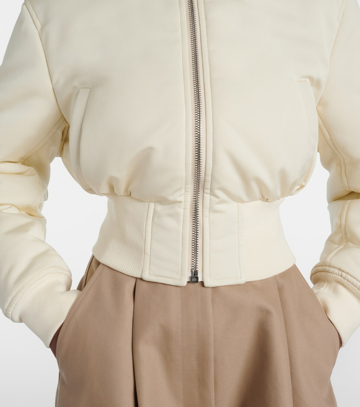 Balenciaga Cropped bomber jacket